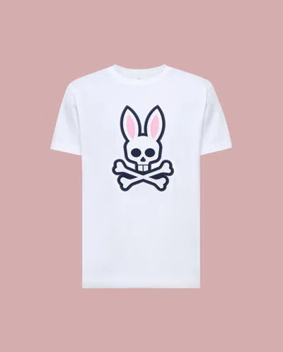 Psycho Bunny Men's Archive Bunny Graphic Tee In White