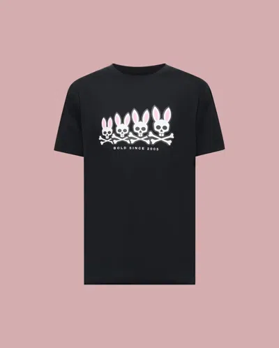 Psycho Bunny Men's Archive Gradiant Bunny Graphic Tee 001 Black / 2/xxs