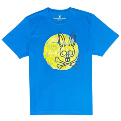 Psycho Bunny Men's Arnell Graphic Tee In Celestial Blue