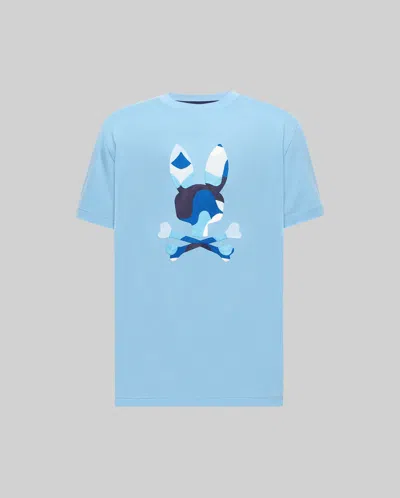 Psycho Bunny Men's Big And Tall Ara Graphic Tee In Blue