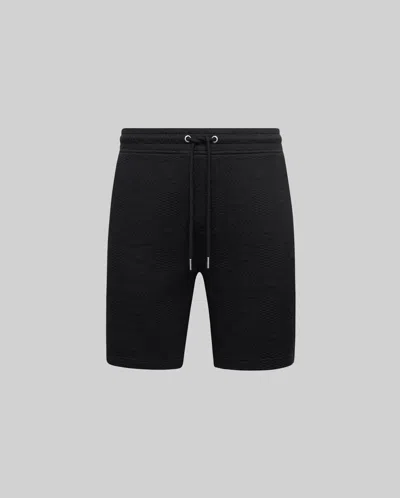 Psycho Bunny Men's Big And Tall Dustin Jacquard Sweatshort In Black