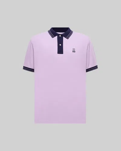Psycho Bunny Men's Big And Tall Kenyon Lightweight Pique Polo In Purple