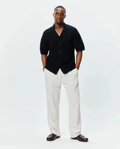 Psycho Bunny Men's Brad Oversized Knit Shirt In Black