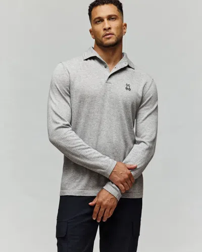 Psycho Bunny Men's Bradshaw Polo Sweater In Gray