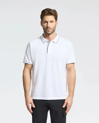 Psycho Bunny Men's Bryce Performance Pique Polo Shirt In White
