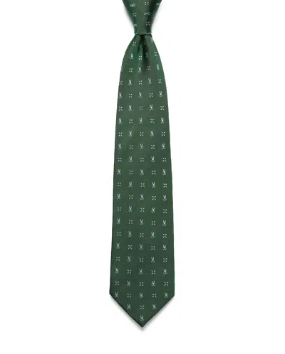 Psycho Bunny Men's Bunny Neat Silk Tie In 318 Green