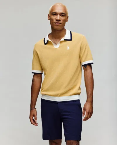 Psycho Bunny Men's Carter Sweater Polo In Yellow