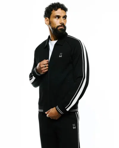 Psycho Bunny Men's Ceano Track Jacket In 001 Black