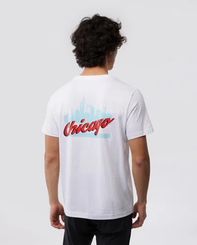 Psycho Bunny Men's Chicago City Tee In White