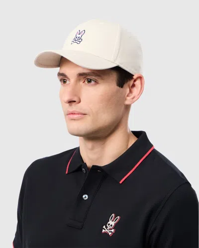 Psycho Bunny Men's Classic Baseball Cap In 104 Natural Linen