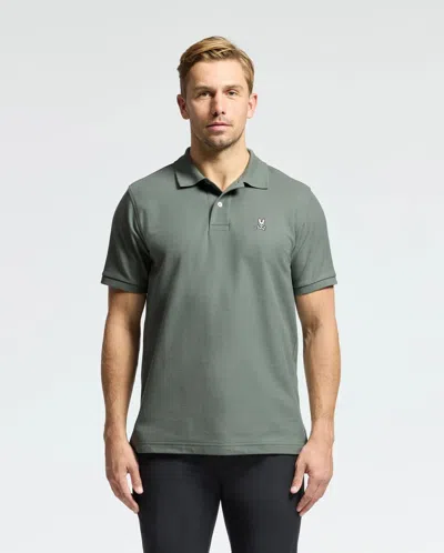 Psycho Bunny Men's Classic Pique Polo Shirt In Gray