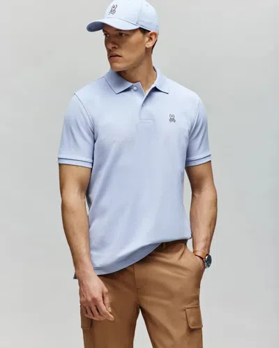Psycho Bunny Men's Classic Pique Polo Shirt In Blue
