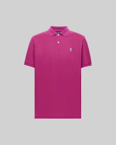 Psycho Bunny Men's Classic Pique Polo Shirt In Pink