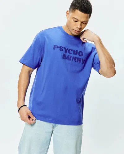 Psycho Bunny Men's Craig Wordmark Tee In Blue