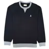Psycho Bunny Men's Crewneck Sweatshirt In Black In Blue