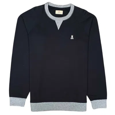 Psycho Bunny Men's Crewneck Sweatshirt In Black In Blue