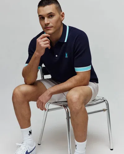 Psycho Bunny Men's Dax Knit Polo In Blue