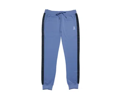 Psycho Bunny Men's Doyers Elastic Ankle Track Pants Bal Harbour B6p995u1cp-bha In Blue