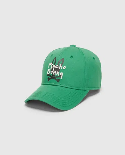 Psycho Bunny Men's Duncan Baseball Cap In Green