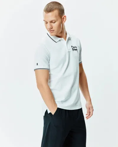 Psycho Bunny Men's Duncan Pique Polo In White