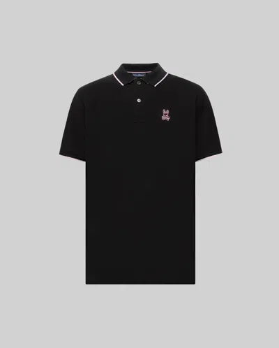 Psycho Bunny Men's Edgar Pique Polo In Black