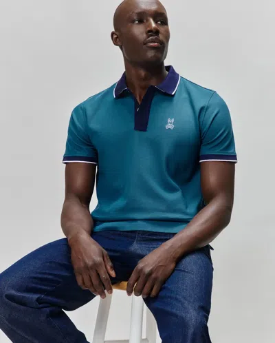 Psycho Bunny Men's Edgar Pique Polo In Blue