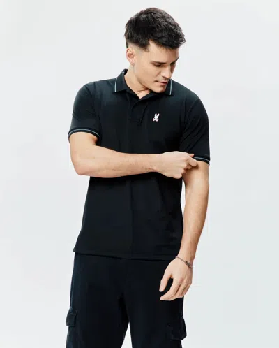 Psycho Bunny Men's Edwin Sport Polo In Black