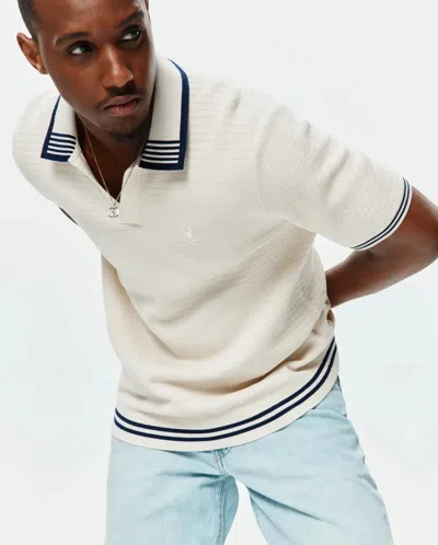 Psycho Bunny Men's Elowen Knit Polo In White