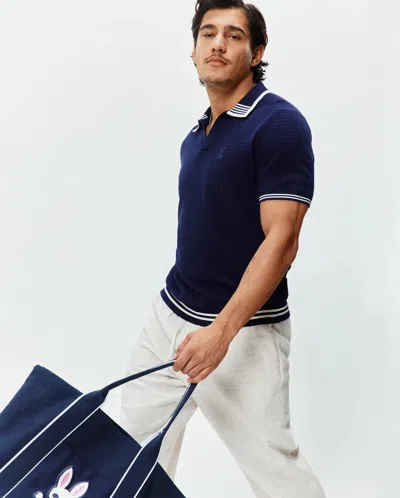 Psycho Bunny Men's Elowen Knit Polo In Blue