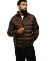 Psycho Bunny Men's Emerik Hooded Puffer Jacket In 217 Java