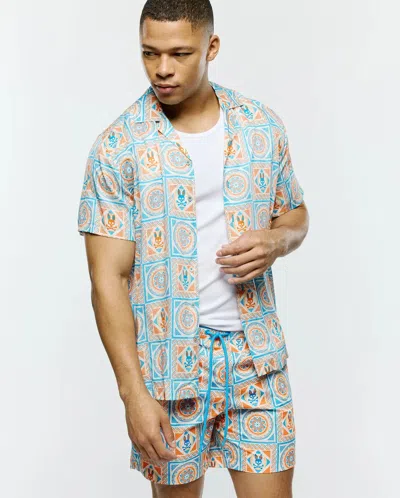 Psycho Bunny Men's Frank Tencel Shirt In Blue