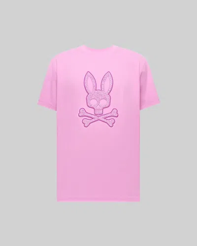 Psycho Bunny Men's Gabin Graphic Tee In Pink