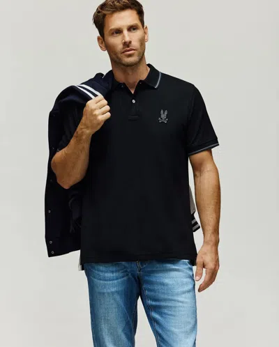 Psycho Bunny Men's Gabin Pique Polo In Black