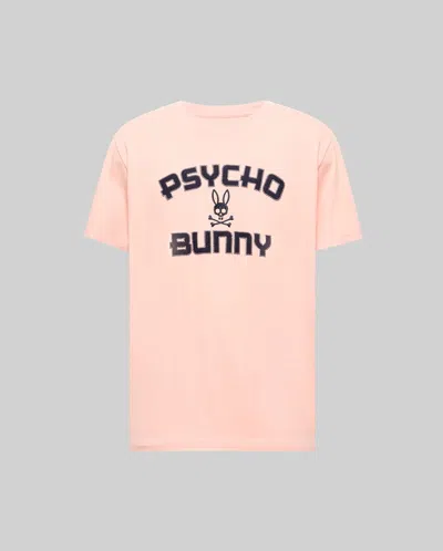 Psycho Bunny Men's Gage Wordmark Tee In Pink
