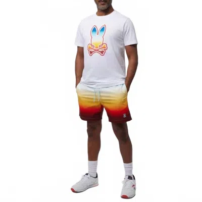 Psycho Bunny Men's Guy Pull On Swim Trunk In Blue In Multi