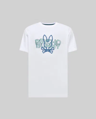 Psycho Bunny Men's Herman Graphic Tee In White