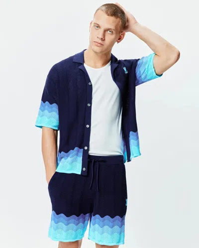 Psycho Bunny Men's Holden Oversized Knit Shirt In Multi