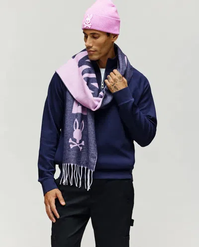 Psycho Bunny Men's Hugh Scarf In 402 Evening Blue