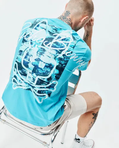 Psycho Bunny Men's Isaac Oversized Tee In Blue