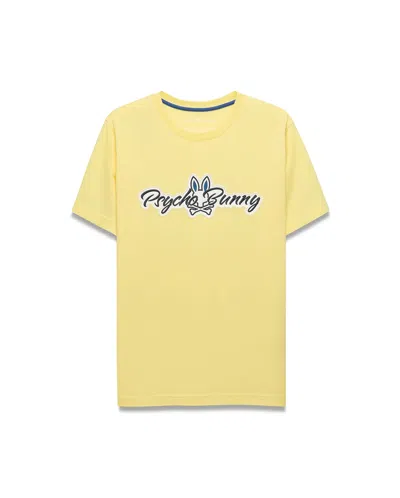 Psycho Bunny Men's Jaydon Pima Cotton Logo Tee In Yellow