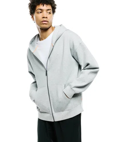 Psycho Bunny Men's Jonathan Zip Hoodie In 020 Heather Stone