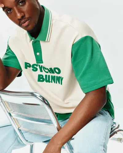 Psycho Bunny Men's Kelly Oversized Polo In Neutral