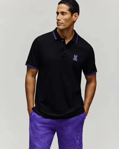 Psycho Bunny Men's Kendrick Pique Polo In Black