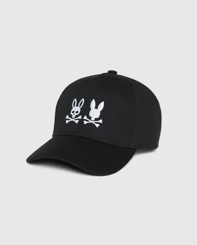 Psycho Bunny Men's Kingwood Embroidered Baseball Cap In Black