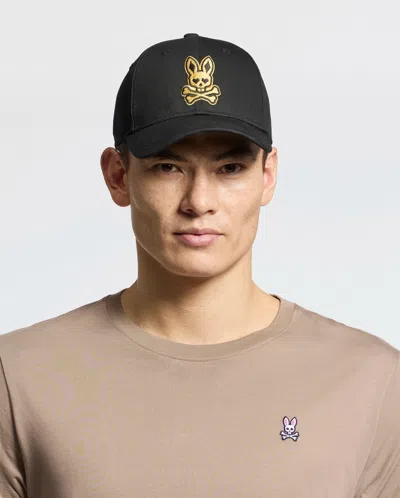 Psycho Bunny Men's Las Vegas Baseball Cap In Black