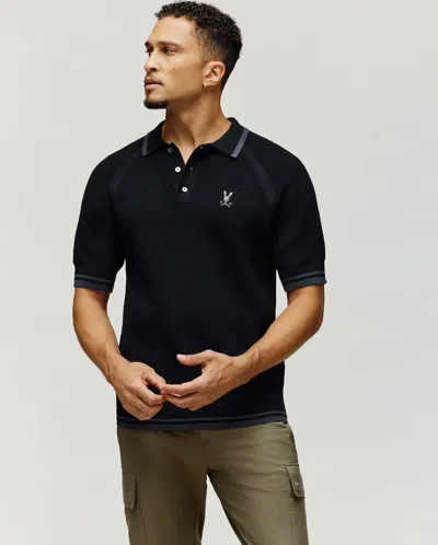 Psycho Bunny Men's Lazare Knit Polo In Black