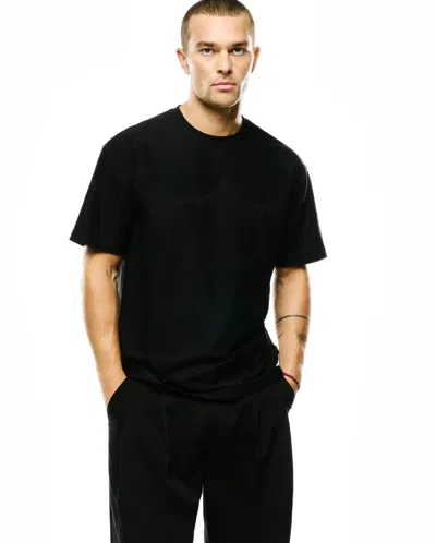 Psycho Bunny Men's Lenny Relaxed Jacquard Tee In Black