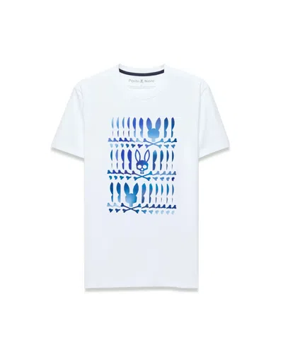 Psycho Bunny Men's Lewis Pima Cotton Graphic Tee In White