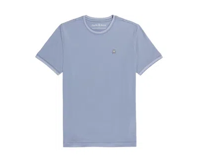Psycho Bunny Men's Logan Tee Chambray Blue Shirt B6u137y1pc-blucha