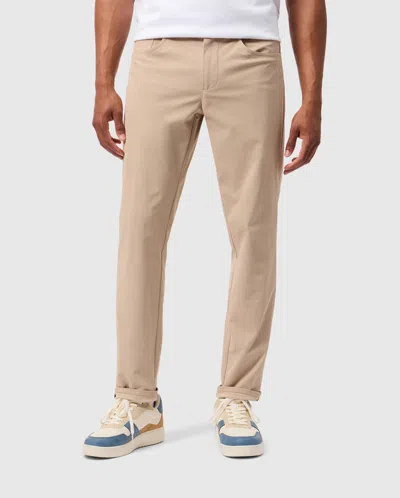 Psycho Bunny Men's Maverick 10k Step Pant 31 1/2 L In 074 Stone